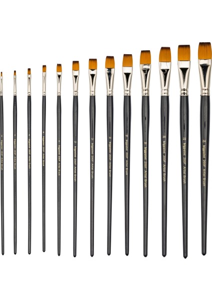 200F Serisi Sentetik Kıl Düz Kesik Fırça No: 12 12'li Kutu