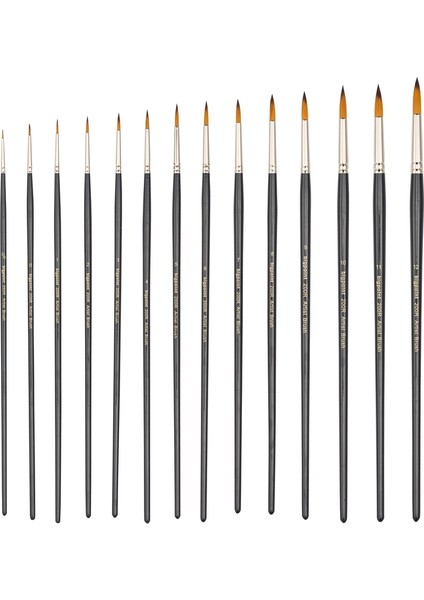 200R Serisi Sentetik Kıl Yuvarlak Fırça No: 8 12'li Kutu