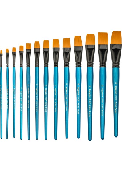 210F Serisi Sentetik Kıl Düz Kesik Fırça No: 4 12'li Kutu