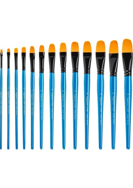 210KF Serisi Sentetik Kıl Kedi Dili Fırça No: 6 12'li Kutu