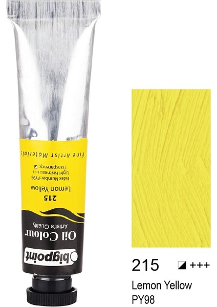 Yağlı Boya 45 ml Lemon Yellow 215 6'lı Kutu