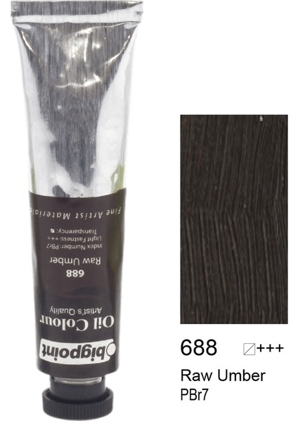 Yağlı Boya 45 ml Raw Umber 688 6'lı Kutu