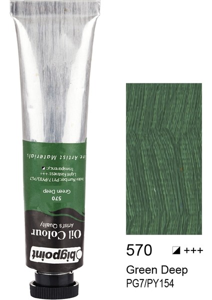 Yağlı Boya 45 ml Green Deep 570 6'lı Kutu