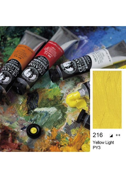 Cezanne Extra Fine Yağlı Boya 45 ml Yellow Light 216 6'lı Kutu