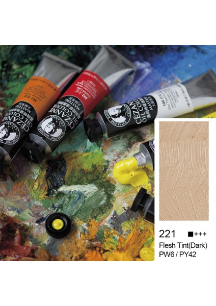 Cezanne Extra Fine Yağlı Boya 45 ml Flesh Tint Dark 221 6'lı Kutu