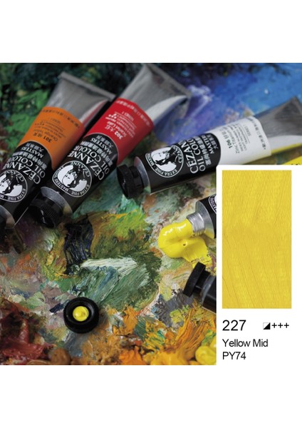 Cezanne Extra Fine Yağlı Boya 45 ml Yellow Mid 227 6'lı Kutu