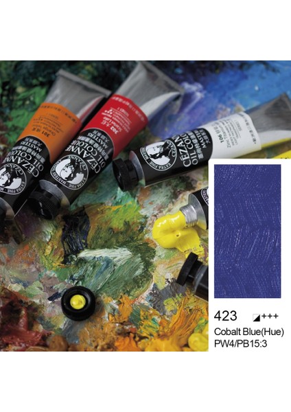 Cezanne Extra Fine Yağlı Boya 45 ml Cobalt Blue Hue 423 6'lı Kutu