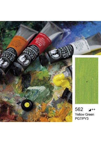 Cezanne Extra Fine Yağlı Boya 45 ml Yellow Green 562 6'lı Kutu