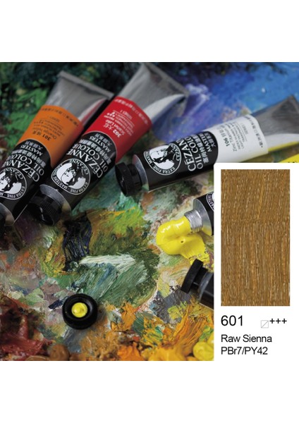 Cezanne Extra Fine Yağlı Boya 45 ml Raw Sienna 601 6'lı Kutu