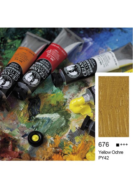 Cezanne Extra Fine Yağlı Boya 45 ml Yellow Ochre 676 6'lı Kutu