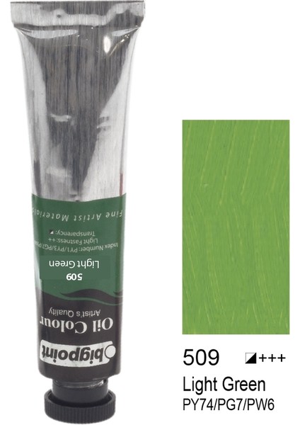 Yağlı Boya 45 ml Light Green 509 6'lı Kutu