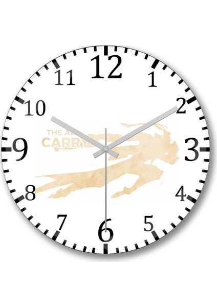 Ad Carry- Lucian Duvar Saati Bombeli Gercek Cam