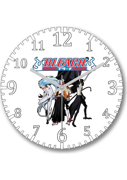 Bleach Ichigo Ulquiorra Grimmjow Duvar Saati Bombeli Gercek Cam