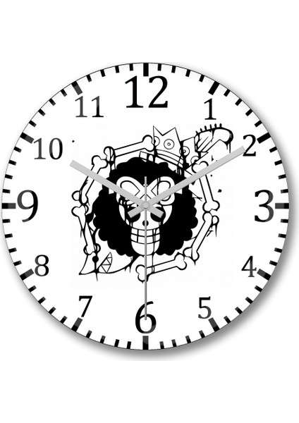 Brook- One Piece Duvar Saati Bombeli Gercek Cam