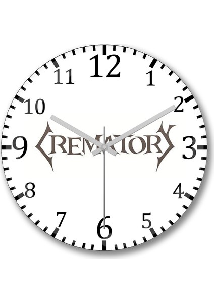 Crematory1 Duvar Saati Bombeli Gercek Cam