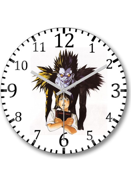 Death Note2 Duvar Saati Bombeli Gercek Cam