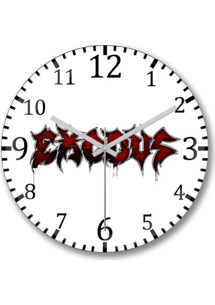 Exodus Duvar Saati Bombeli Gercek Cam