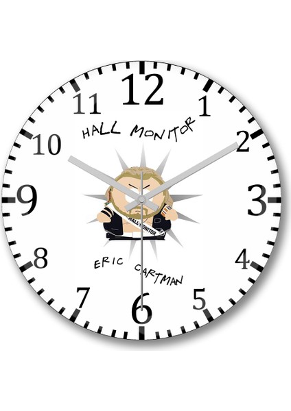 Halloween Duvar Saati Bombeli Gercek Cam