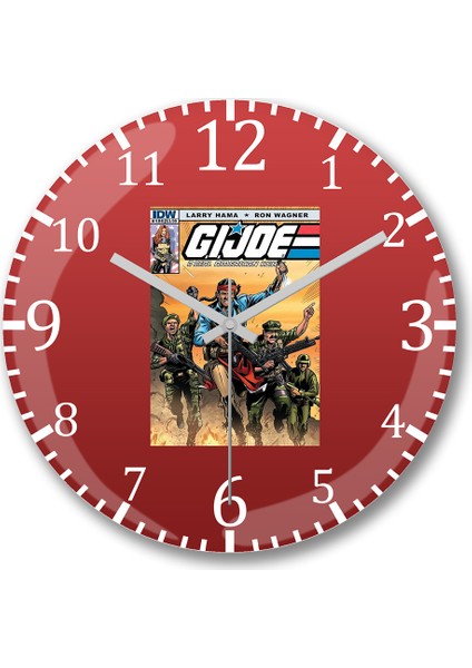 İron Maiden Duvar Saati Bombeli Gercek Cam