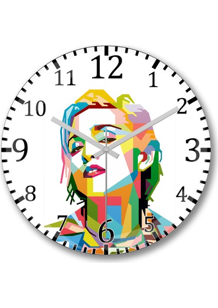 Madruga Fitness Duvar Saati Bombeli Gercek Cam