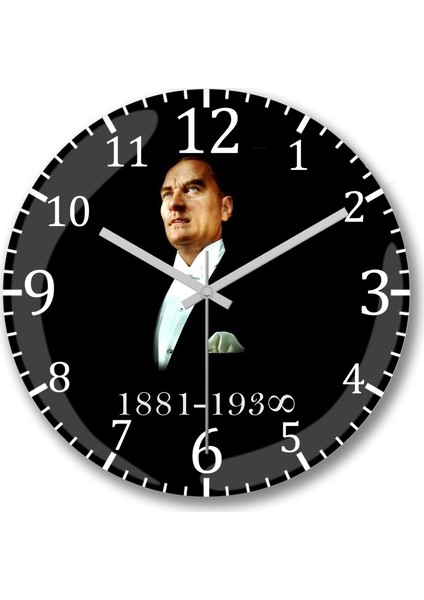 Mustafa Kemal Atatürk Saati Bombeli Gercek Cam----Ücretsiz Kargo-