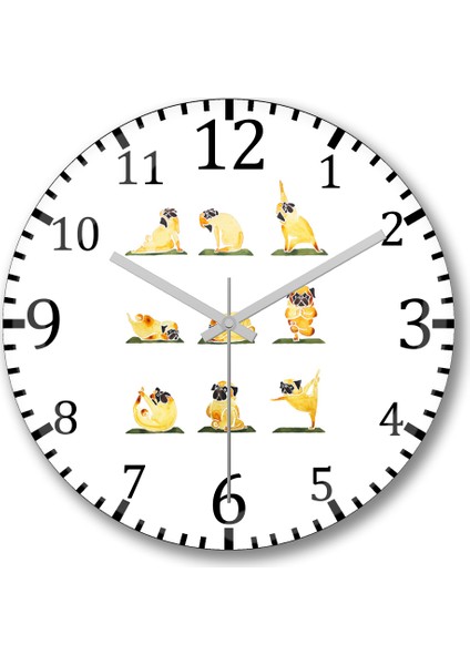 Pugilista Boks 2 Duvar Saati Bombeli Gercek Cam