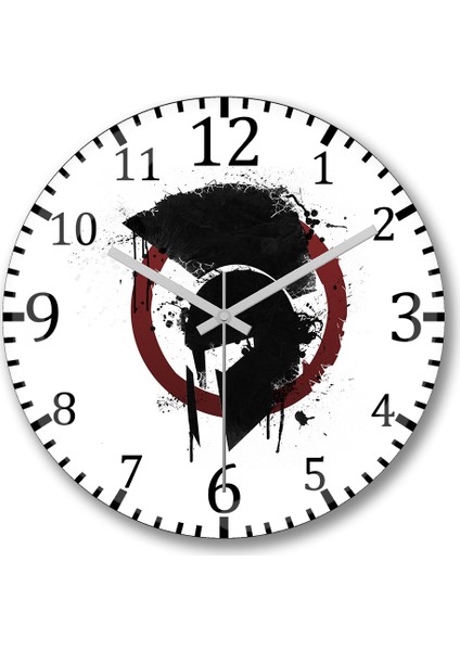Spartan Fitness Duvar Saati Bombeli Gercek Cam