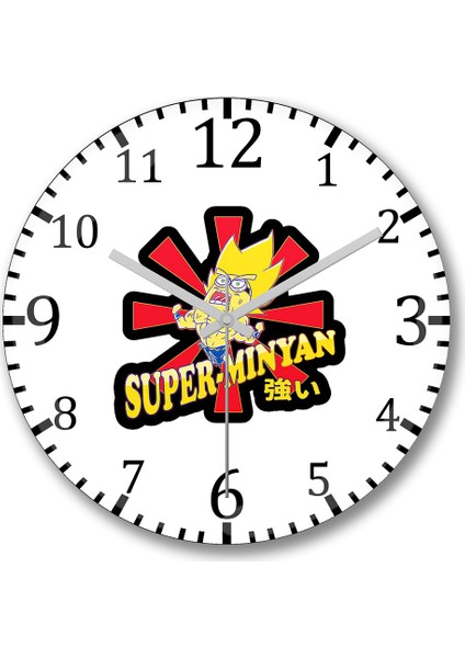 Super Saiyan Blue Duvar Saati Bombeli Gercek Cam