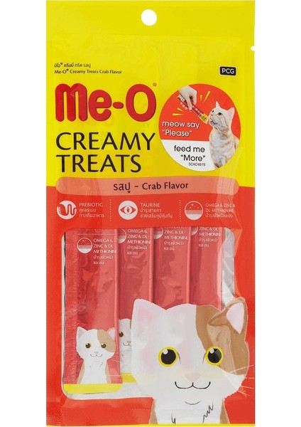 Creamy Treats Yengeçli Sıvı Kedi Ödülü 4 x 15 gr