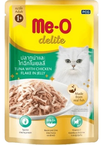 Delite Ton Balıklı ve Tavuklu Yetişkin Kedi Konservesi 70 gr