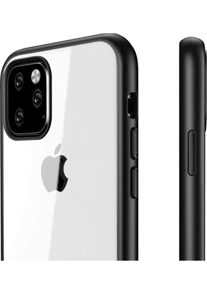 iPhone 8 Kılıf Clear Anti-Shock Şeffaf Sert Arka Kapak Siyah Çerçeve modelleri