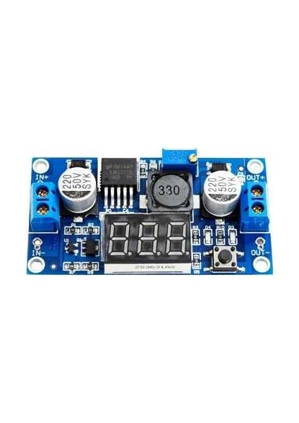 LM2577 Gerilim Gösteren Ledli Gerilim Yükseltici Modülü XL6009 E1