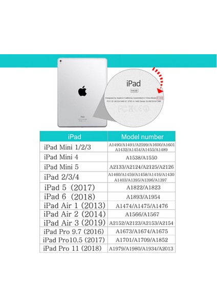 Apple iPad 5. Nesil 2017 9.7" Smart Case Kılıf + Kalem Kırmızı