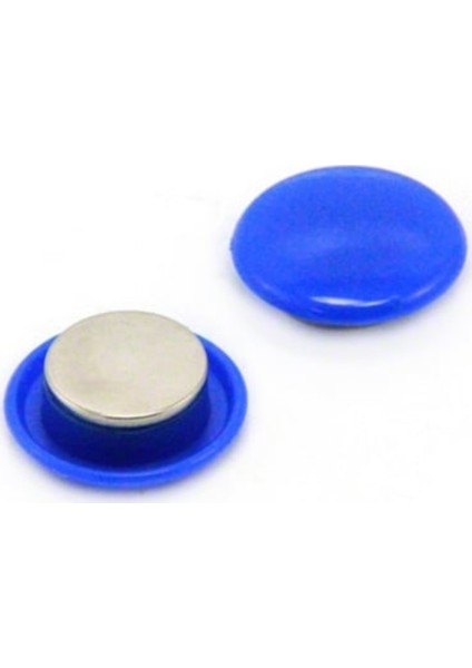 Magnet 30mm (Mıknatıs) Mavi 6'lı Blister 12'li Kutu