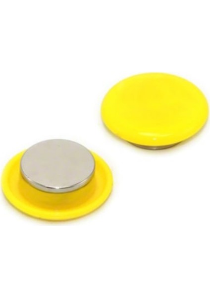 Magnet 30mm (Mıknatıs) Sarı 6'lı Blister 12'li Kutu