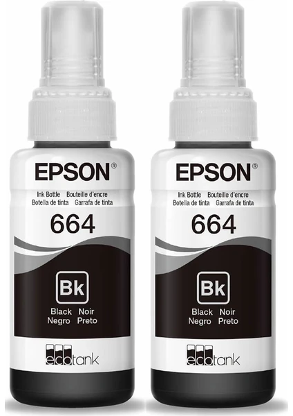 Epson 664 Siyah Mürekkep 2 Adet