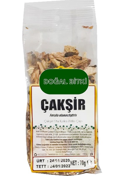 Çakşırotu Kökü Bitki Çayı Paket 70 gr