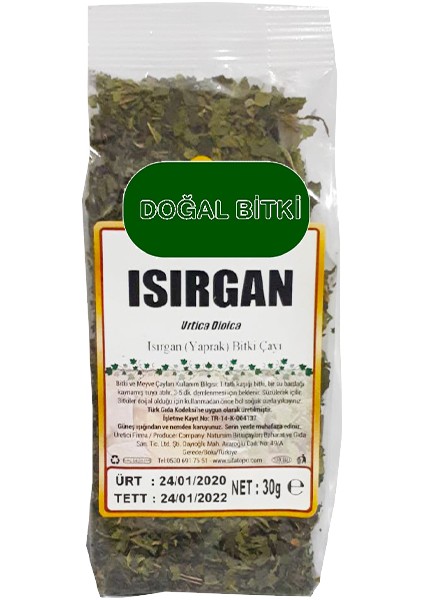 Isırgan Yaprak Bitki Çayı Paket 30 gr