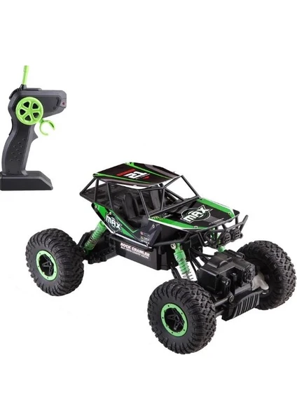 Toysan Oyuncak Rock Grawler 1:16 Ölçek 2.4 Ghz Çekişli Uzaktan Kumandalı Yeşil Buggy Jeep