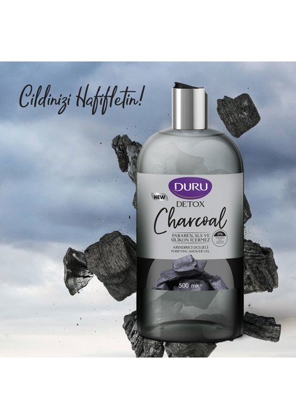 Detox Kömür Duş Jeli 500 ml