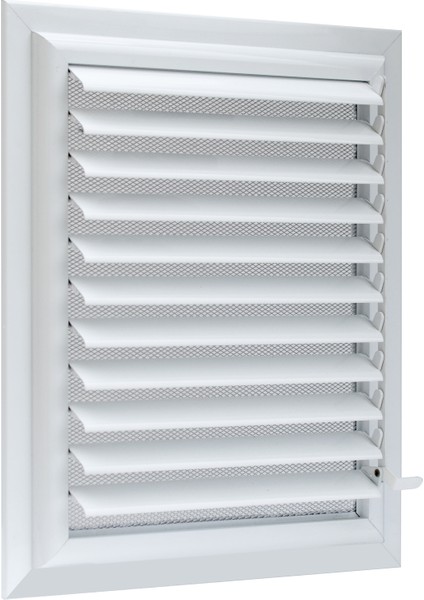 Banyo WC Menfezi Alüminyum Yapıştırmalı Model Beyaz 25 x 25 cm
