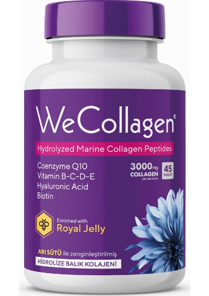 Wecollagen® Kadın, Balık Kolajeni 45 Tablet