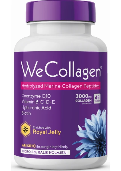 Wecollagen® Kadın,  Balık Kolajeni 45 Tablet