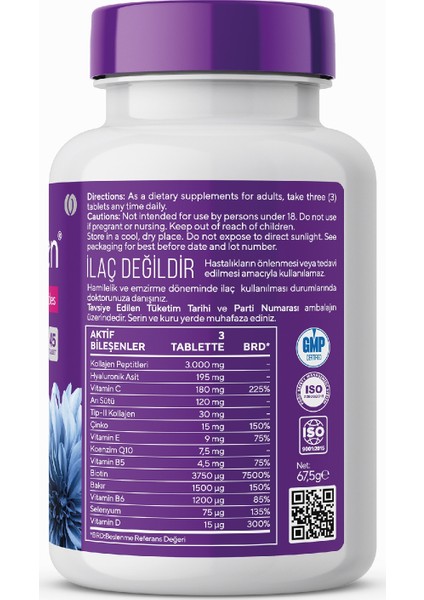 Wecollagen® Kadın, Balık Kolajeni 45 Tablet