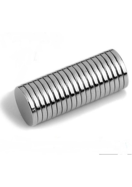 Mıknatıs Çap 8 x 1 mm Yuvarlak Süper Güçlü Neodyum Mıknatıs 25'li