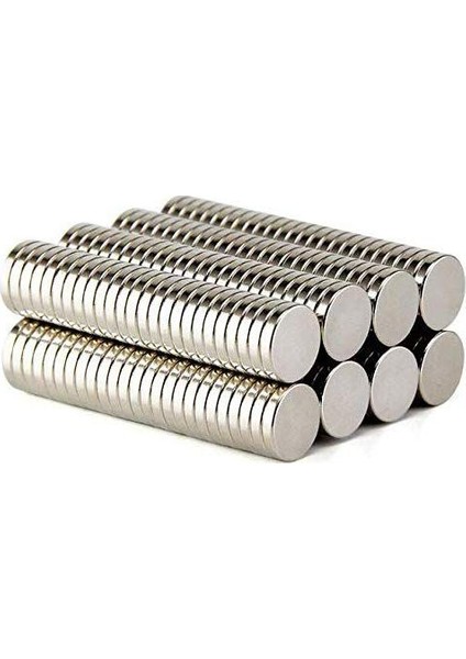 Mıknatıs Çap 8 x 1 mm Yuvarlak Süper Güçlü Neodyum Mıknatıs 25'li