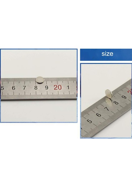 Mıknatıs Çap 8 x 1 mm Yuvarlak Süper Güçlü Neodyum Mıknatıs 25'li