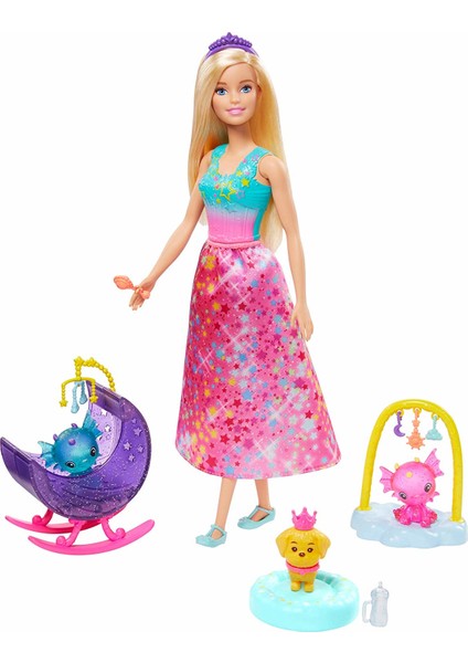 Dreamtopia Prenses Bebek ve Aksesuarları Oyun Setleri Uyku Temalı GJK49 - GJK51
