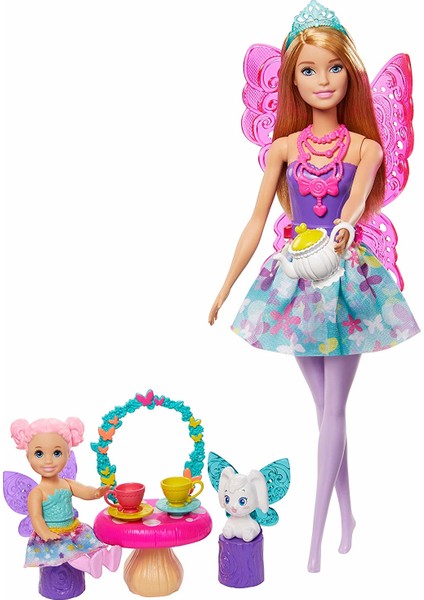 Dreamtopia Prenses Bebek ve Aksesuarları Oyun Setleri Çay Partisi GJK49 - GJK50