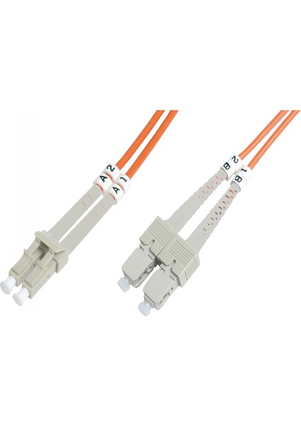Fiber Patch Cord 3.0mm Duplex Lszh mm Om1 62.5u LC-SC/PC 2m